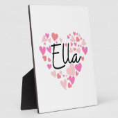 Plaque Photo J'aime Ella (Côté)