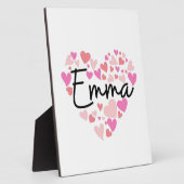 Plaque Photo J'aime Emma (Côté)