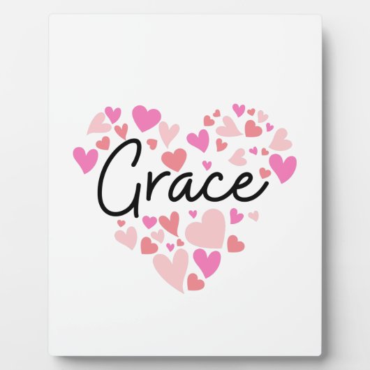 Plaque Photo J'aime Grace (Devant)