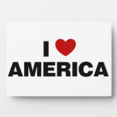Plaque Photo J'aime l'Amérique (Devant)
