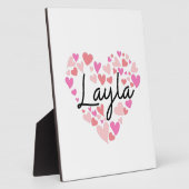 Plaque Photo J'aime Layla (Côté)