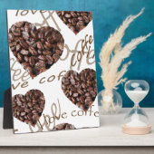 Plaque Photo "J'Aime Le Café !" (Côté)