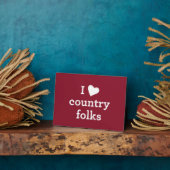 Plaque Photo J'aime le pays (Côté)