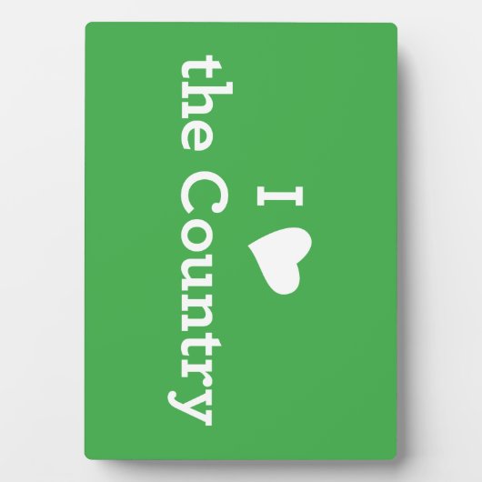 Plaque Photo J'aime le pays (Devant)