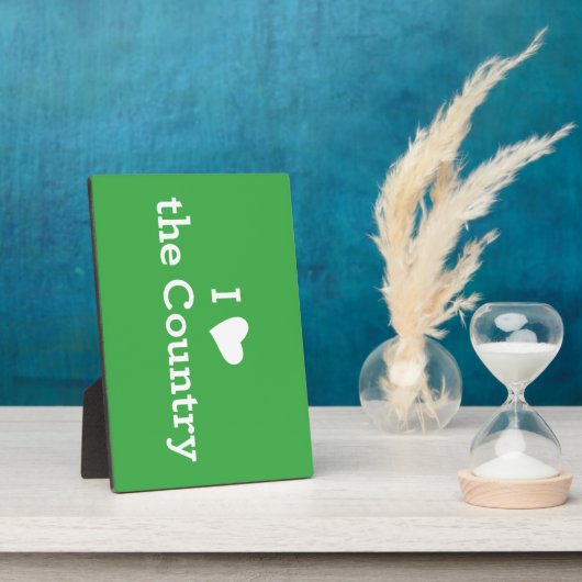 Plaque Photo J'aime le pays (Côté)