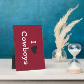 Plaque Photo J'aime les cowboys (Côté)