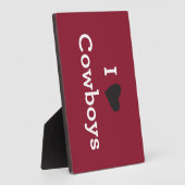 Plaque Photo J'aime les cowboys (Côté)