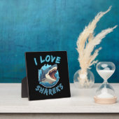 Plaque Photo J'aime les requins Fisher (Insitu)