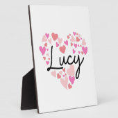 Plaque Photo J'aime Lucy (Côté)
