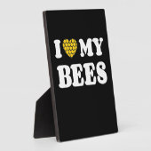 Plaque Photo J'aime mes abeilles (Côté)