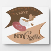 Plaque Photo J'aime mon café Retro Java (Devant)