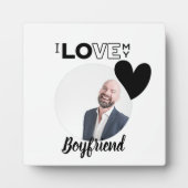 Plaque Photo J'aime mon mari garçon ami papa grand-père frère (Devant)