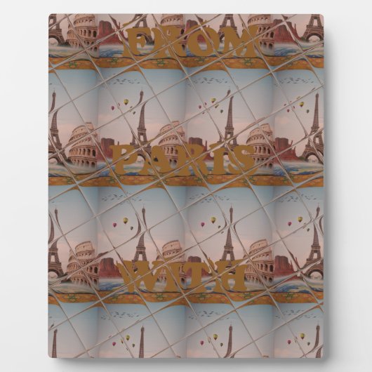 Plaque Photo J'aime Paris (Devant)