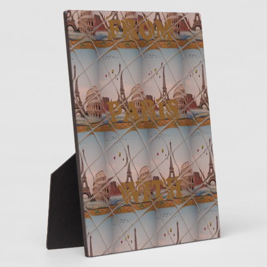 Plaque Photo J'aime Paris (Côté)