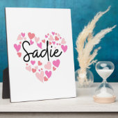 Plaque Photo J'aime Sadie (Côté)