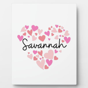 Plaque Photo J'aime Savannah