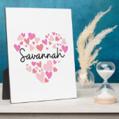 Plaque Photo J'aime Savannah (Côté)