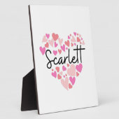 Plaque Photo J'aime Scarlett (Côté)