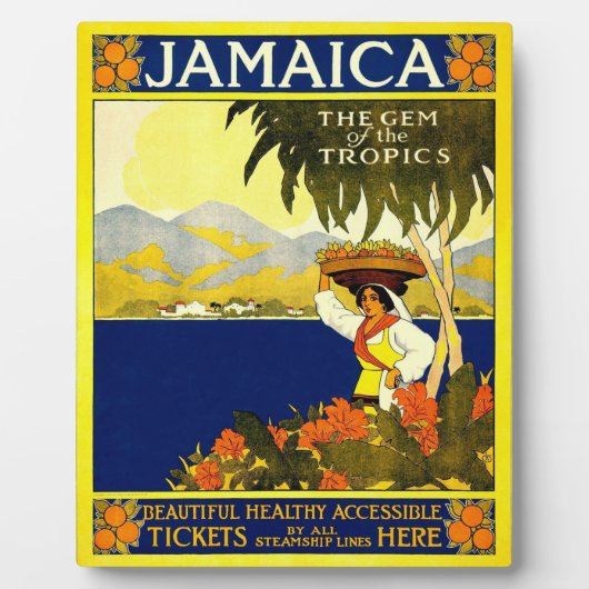 Plaque Photo Jamaica Steamship (Devant)