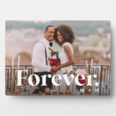 Plaque Photo Jamais | Photo horizontale Mariage ou Fiançailles (Devant)