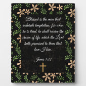 Plaque Photo James 1:12 (Devant)