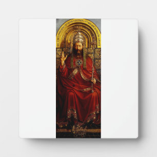 Plaque Photo Jan van Eyck Dieu le Père sur un Trône Beaux-Arts