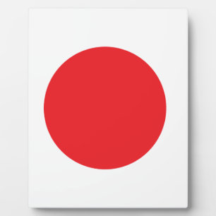 Plaque Photo Japanese flag