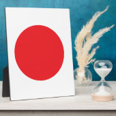 Plaque Photo Japanese flag (Côté)