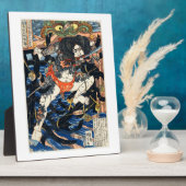 Plaque Photo Japonais Samurai Guerrier traditionnel Ukiyo-E Sty (Côté)