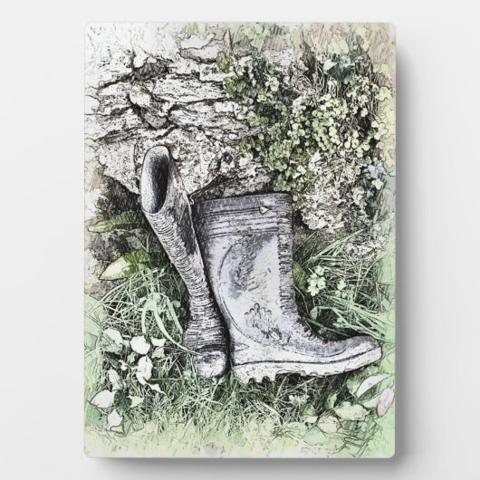 PLAQUE PHOTO JARDIN (Devant)