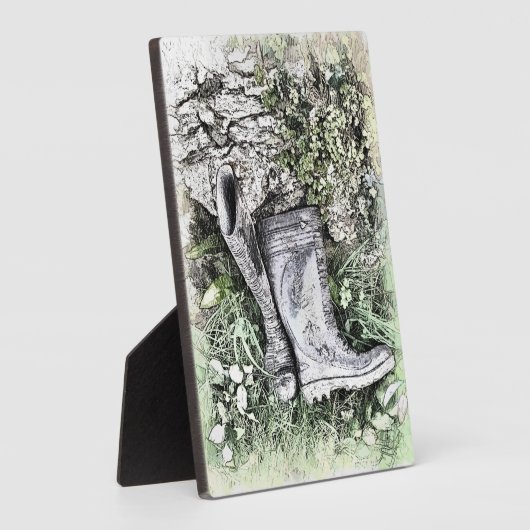 PLAQUE PHOTO JARDIN (Côté)