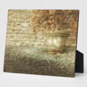 Plaque Photo Jardin d'automne rustique (Côté)