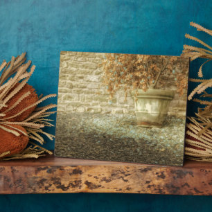 Plaque Photo Jardin d'automne rustique