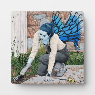 Plaque Photo Jardin de jardinage de fées foncées Imaginaire pho