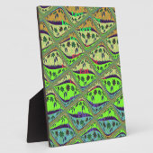 Plaque Photo Jardin Éclectique Enchantant À damiers Beauté Flor (Côté)