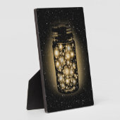 Plaque Photo Jarre De lucioles Avec Étoiles De Nuit (Côté)