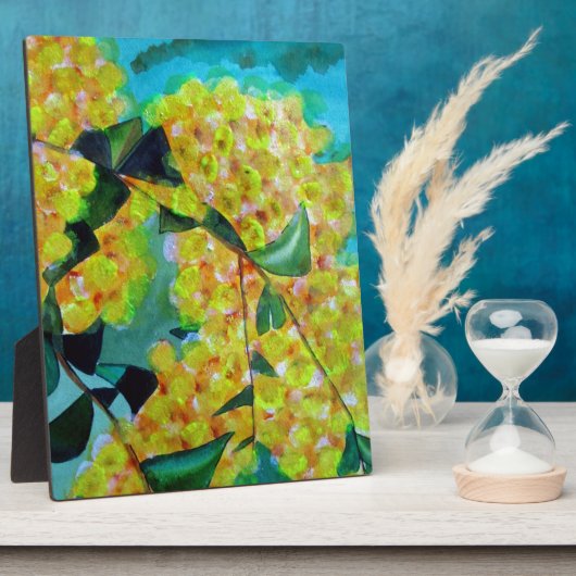 Plaque Photo Jaune Wattle (Côté)