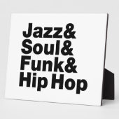 Plaque Photo Jazz & Soul & Funk & Hip hop (Côté)