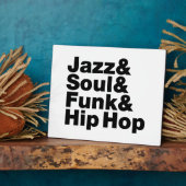 Plaque Photo Jazz & Soul & Funk & Hip hop (Côté)
