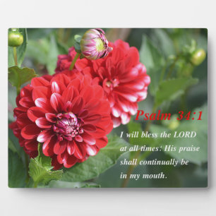 Plaque Photo Je Bénirai Le Seigneur En Tout Temps !