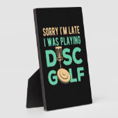 Plaque Photo Je Jouais À Disk Golf (Côté)