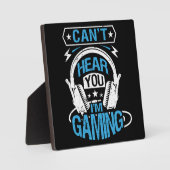 Plaque Photo Je ne peux pas vous entendre, je suis Jeu - Amusan (Recto)