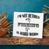 Plaque Photo Je ne suis pas retraité (Côté)