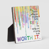 Plaque Photo Je ne vous dis pas que ça va être facile... (Recto)