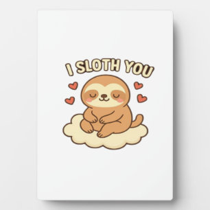 Plaque Photo Je Paresseux Toi - Mignon Kawaii Paresseux Amour P