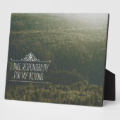 Plaque Photo Je prends mes responsabilités (Côté)