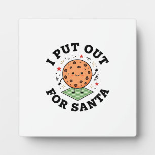 Plaque Photo Je Sors Pour Le Cookie De Noël De Santa