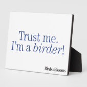 Plaque Photo Je suis Birder (Côté)