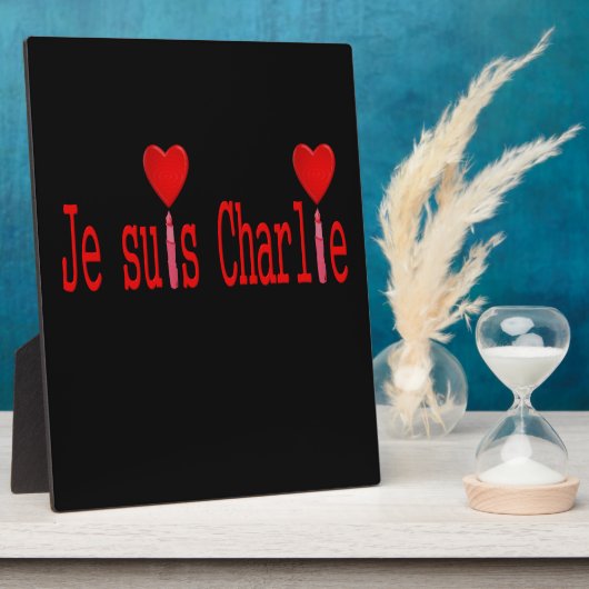 Plaque Photo Je suis charlie (Côté)