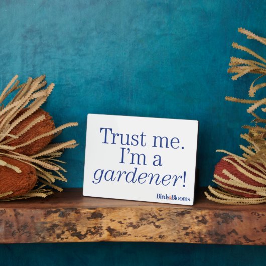 Plaque Photo Je suis Gardener (Côté)